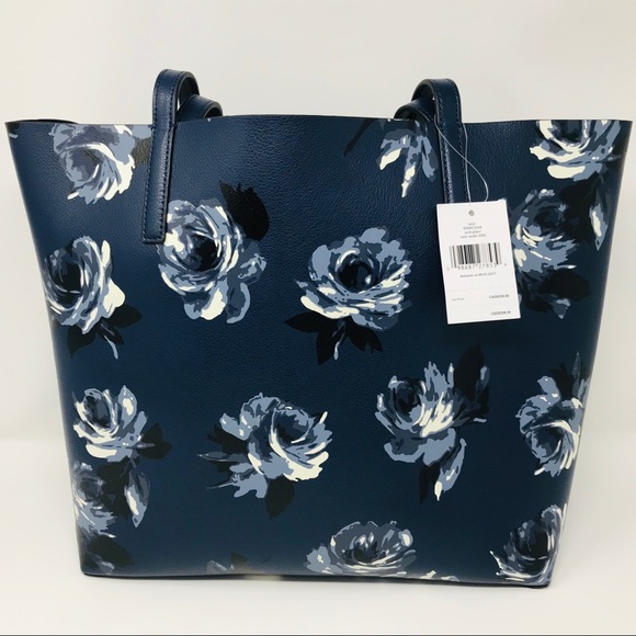 Kate Spade Arch Place Mya Reversible Tote Navy - Picture 3 of 6